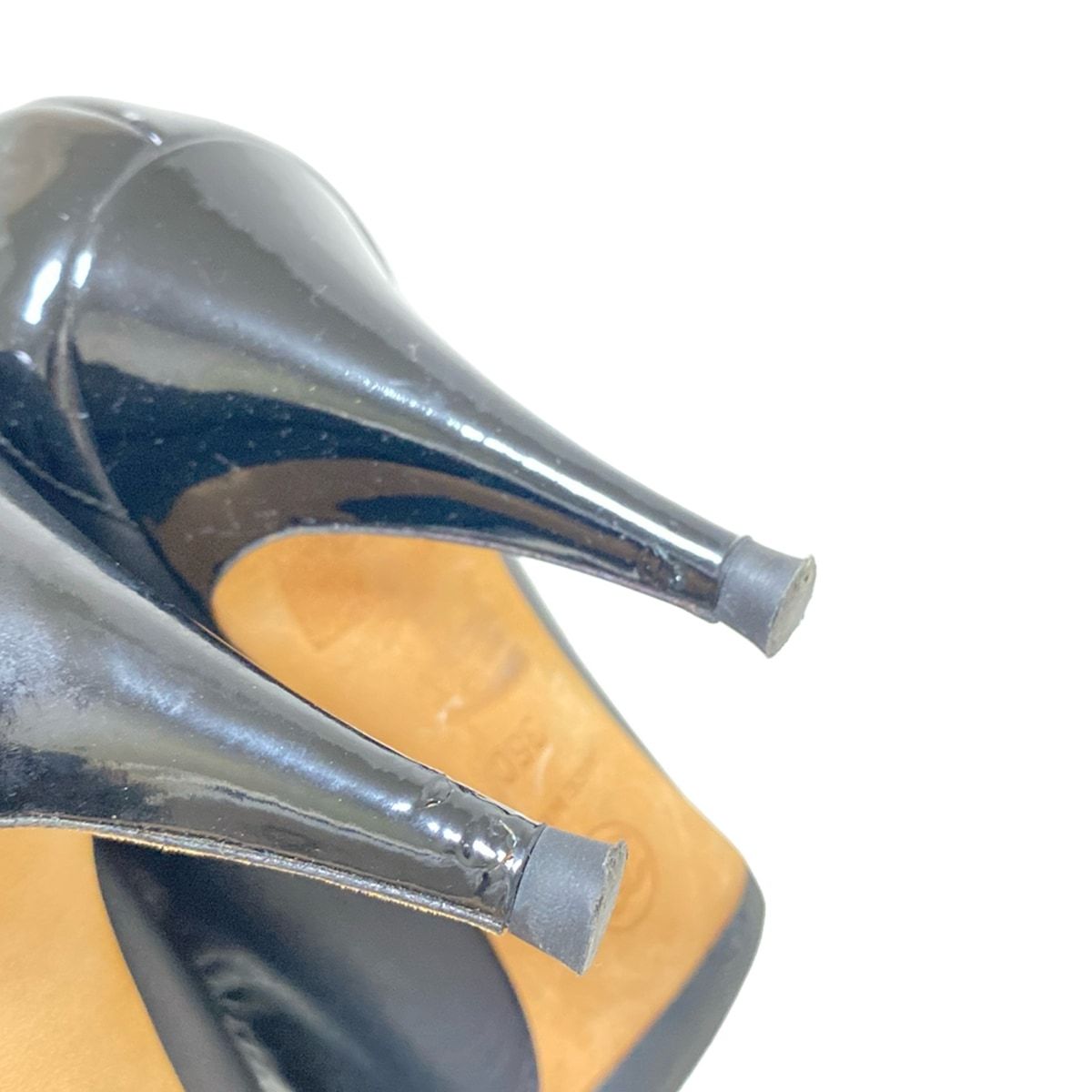  CHANEL シャネル パンプス 36 C レディース - G 26119 黒 アウトソール張替済 レザー ハイヒール パンプス パンプス
