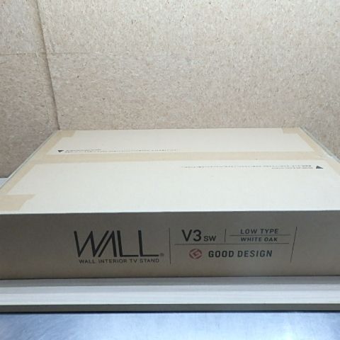EQUALS WLTVZ5232 32～80型対応 首振り機能付き ホワイトオーク テレビスタンド WALL V3スイング ロータイプ