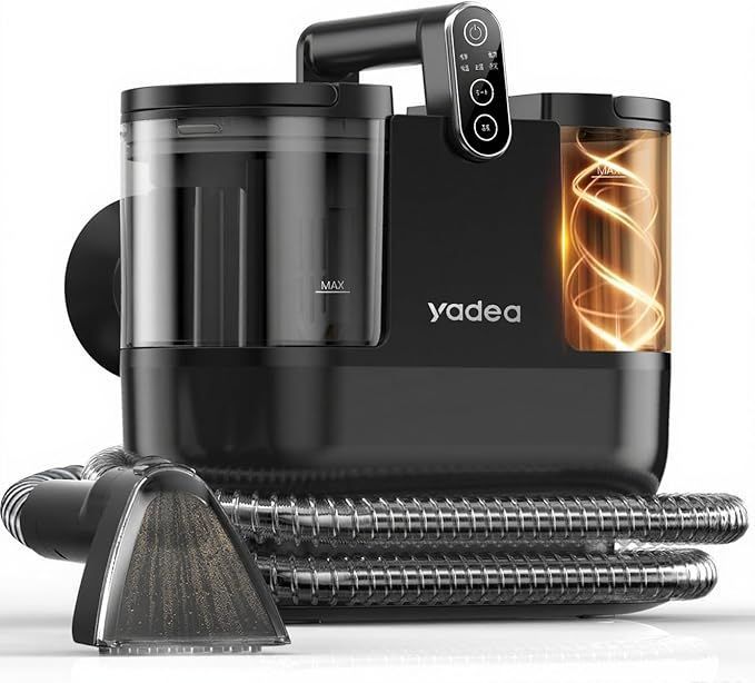 100℃蒸気噴射×18000Pa吸引力 Yadea R6 Steam カーペットクリーナー スチーム式 加熱式 カーペット洗浄機 布洗浄機 染み抜き ソファクリーナ