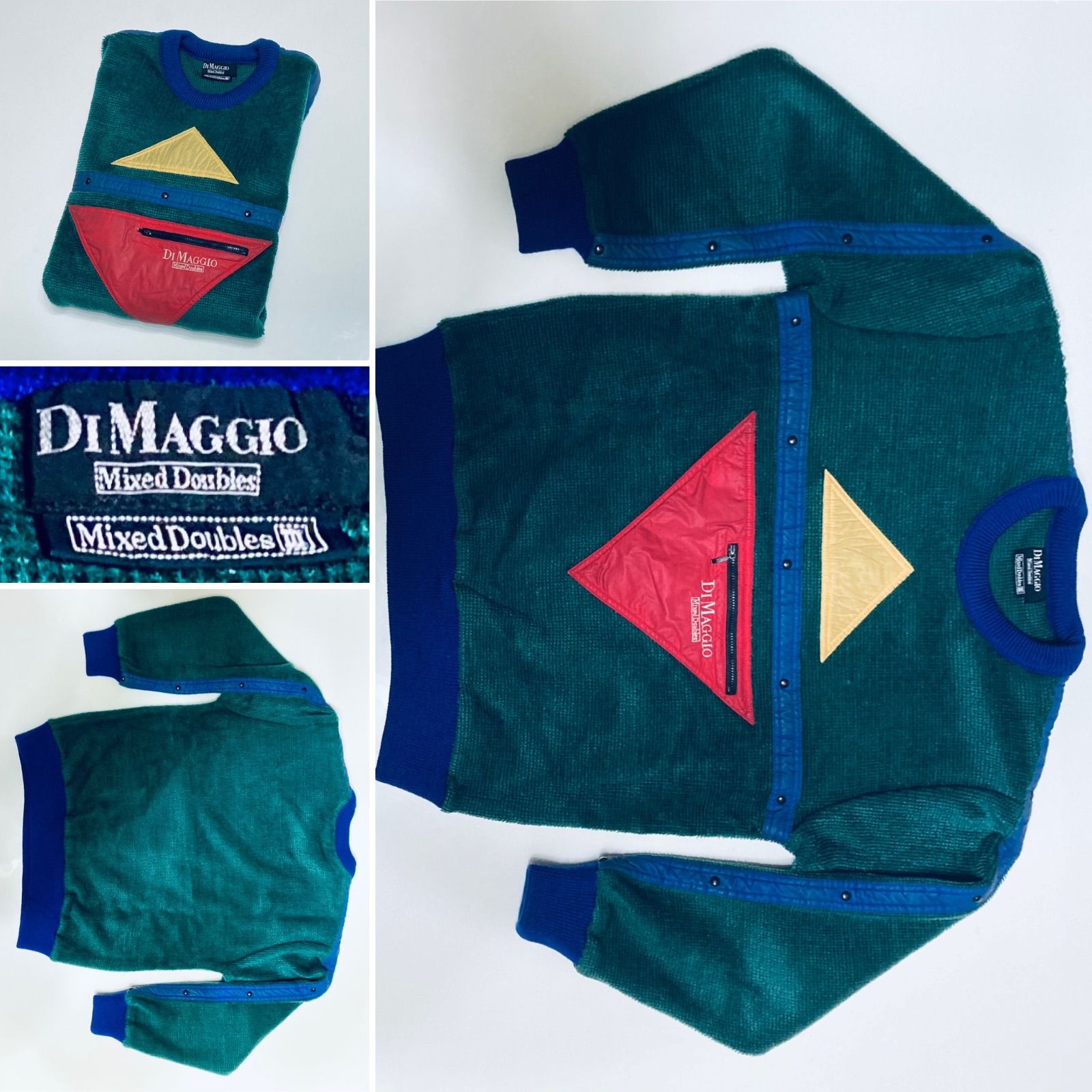 プラダ定価5万超　DiMaggio 毛玉の出来ない　カッコイイ　セーター　ポケット付き