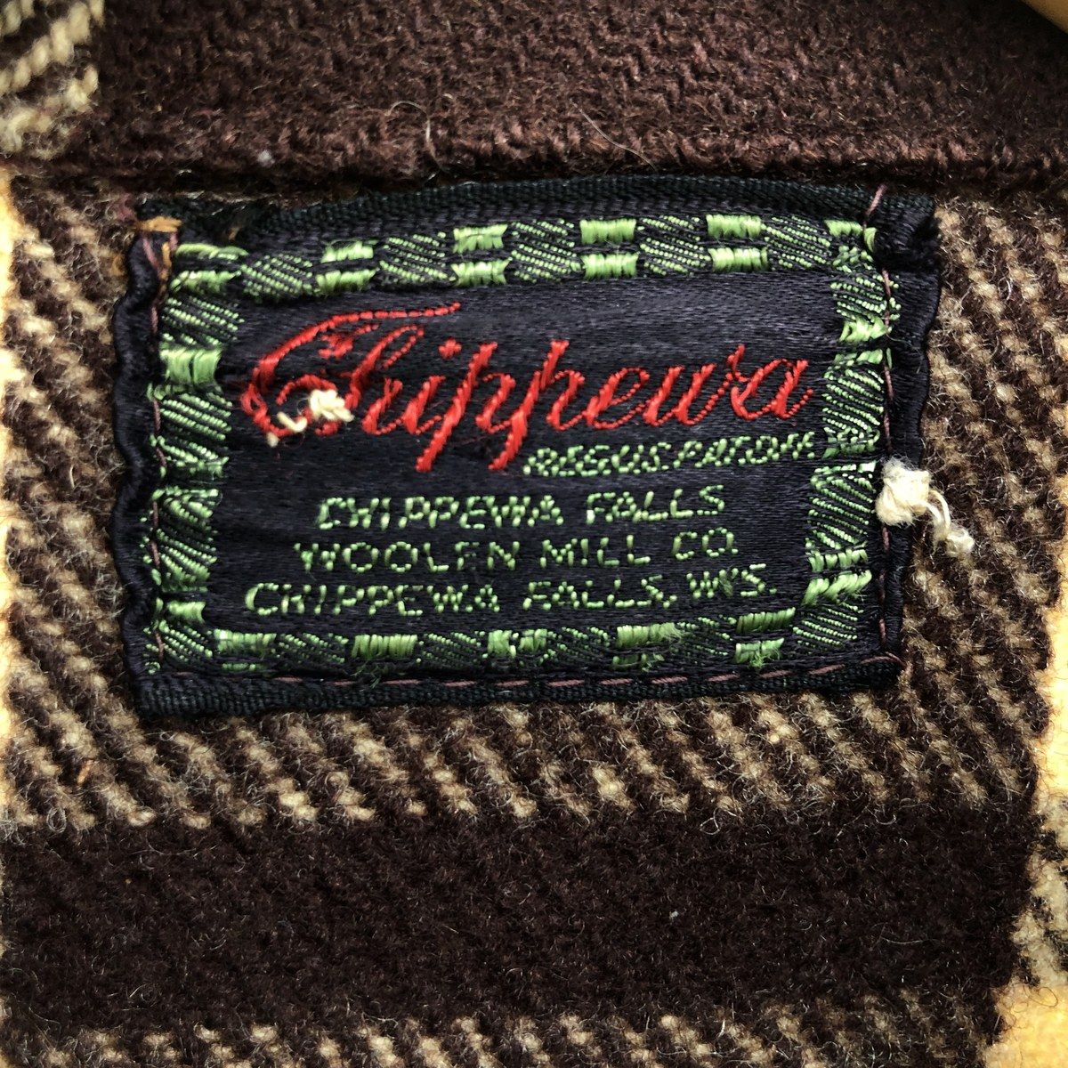 古着 60年代 チペワ CHIPPEWA チェック柄 ウールシャツ