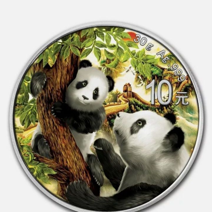 2021年 中国 パンダ銀貨 新品 純銀 30g ラスト 2021年 中国 パンダ銀貨 30g 新品未使用 カプセルケース付