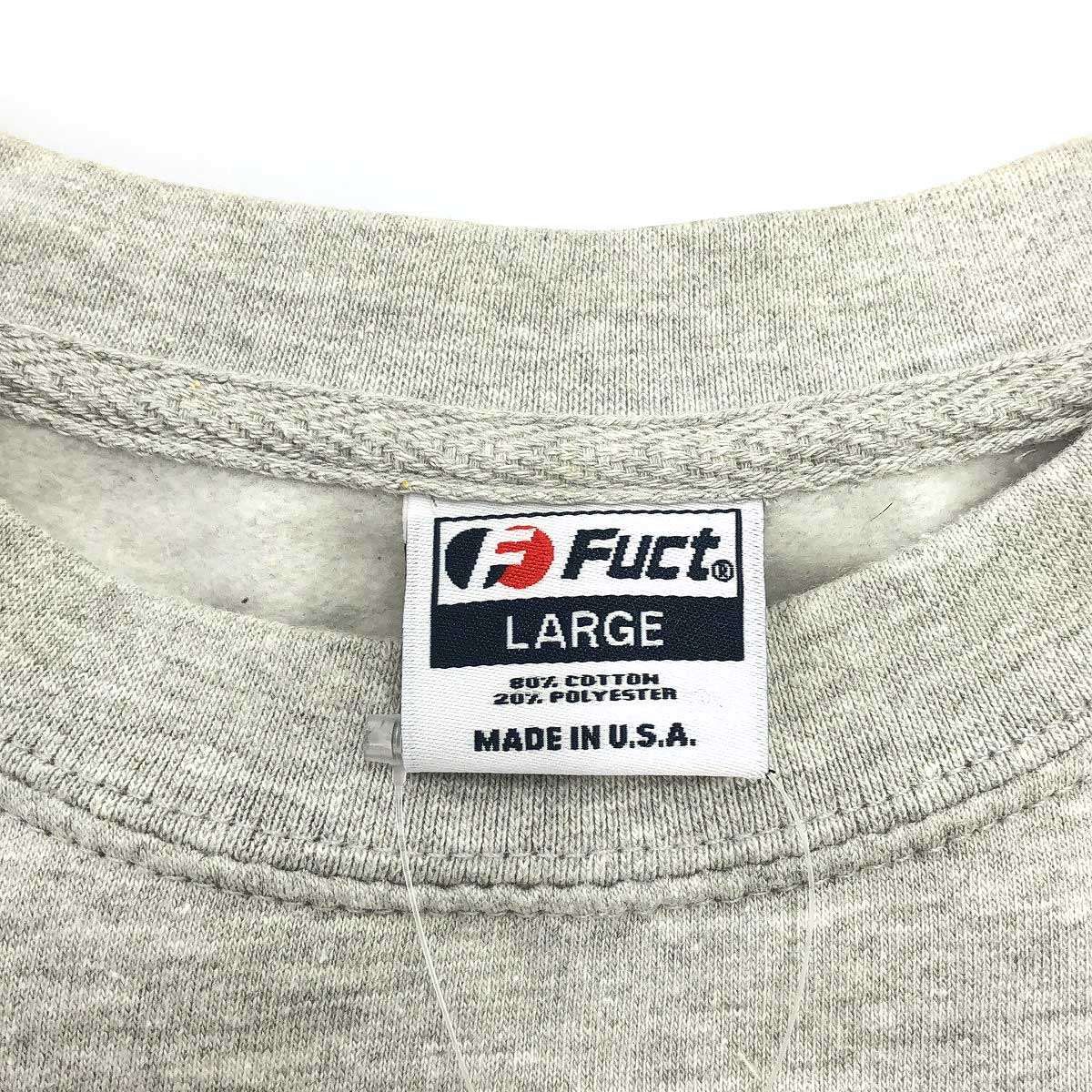 FACT. ファクト ロゴプリントスウェットトレーナー 3720900224 グレー
