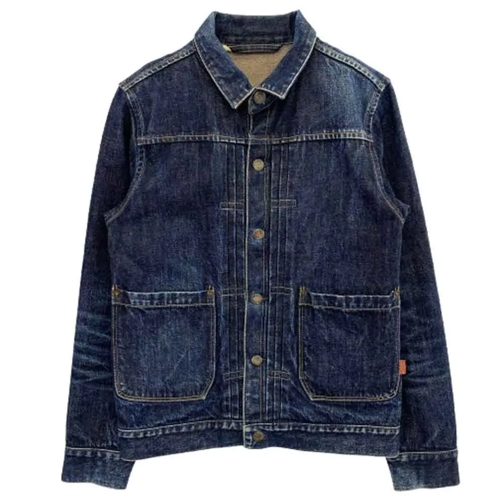 ロストコントロール レザー切り替え デニム ジャケット Gジャン size 2 ロストコントロール レザー切り替え デニム ジャケット Gジャン