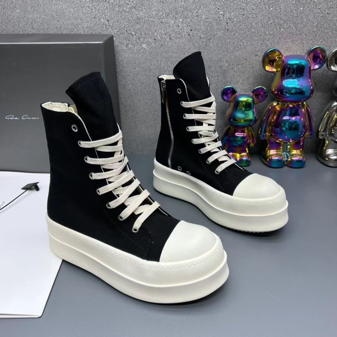 新品、未使用 メガバンパー Rick Owens ハイカット スニーカー 牛革 シューズ