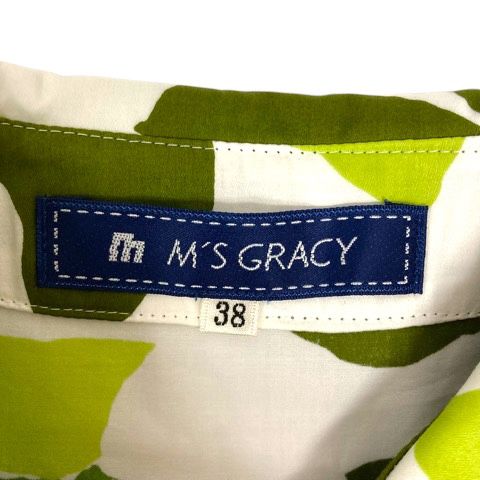 エムズグレイシー M'S GRACY ワンピース ノースリーブ コットン エムズグレイシー M'S GRACY ワンピース ノースリーブ コットン