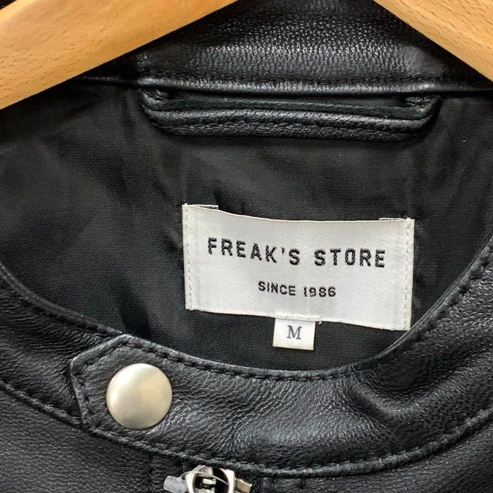 ✨美品✨ FREAK'S STORE シングルライダースジャケット XL 大きめ FREAK'S STORE 革ジャン ライダース FREAK'S STORE/フリークス