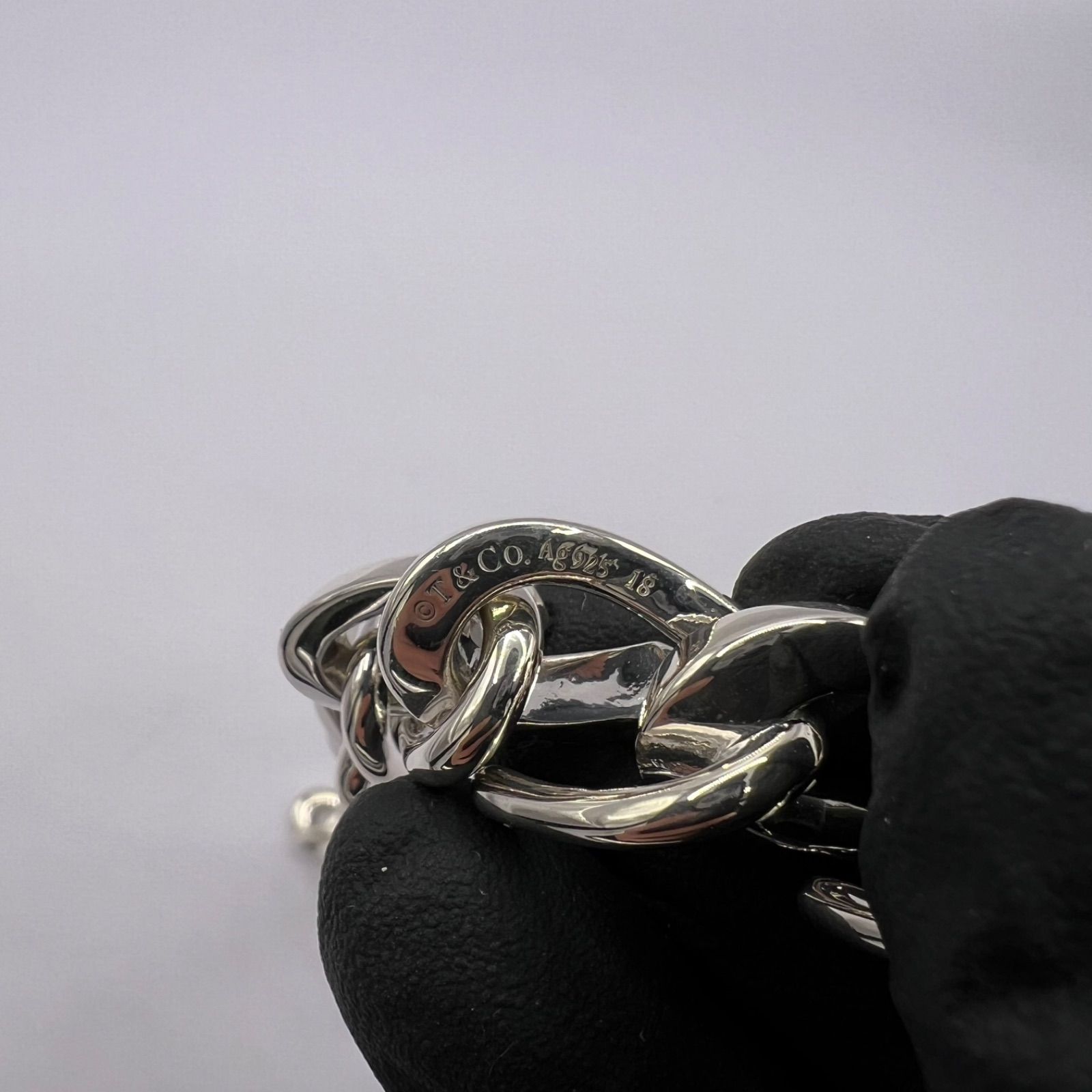 Tiffany-Co. ティファニー FORGELAGE LINK BRACELET フォージ ラージ ブレスレット 15リンク シルバー Ag925 FORTGASGNV_COM_BR