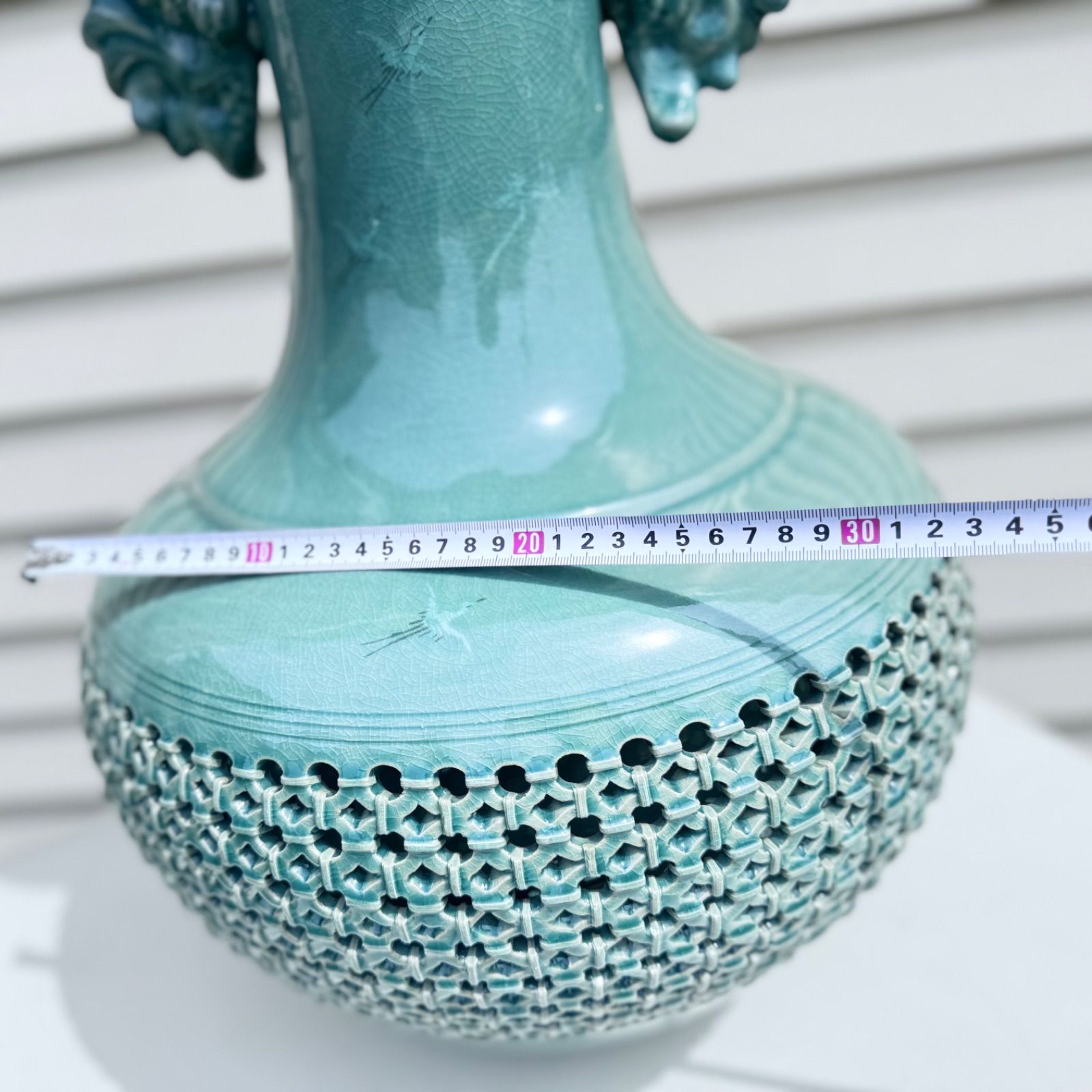 【青磁/花瓶】韓国 中国 鶴 工芸品 骨董品 緑 ツボ 壺 青磁/花瓶】韓国 中国 鶴 工芸品 骨董品 緑 ツボ 壺 - メルカリ