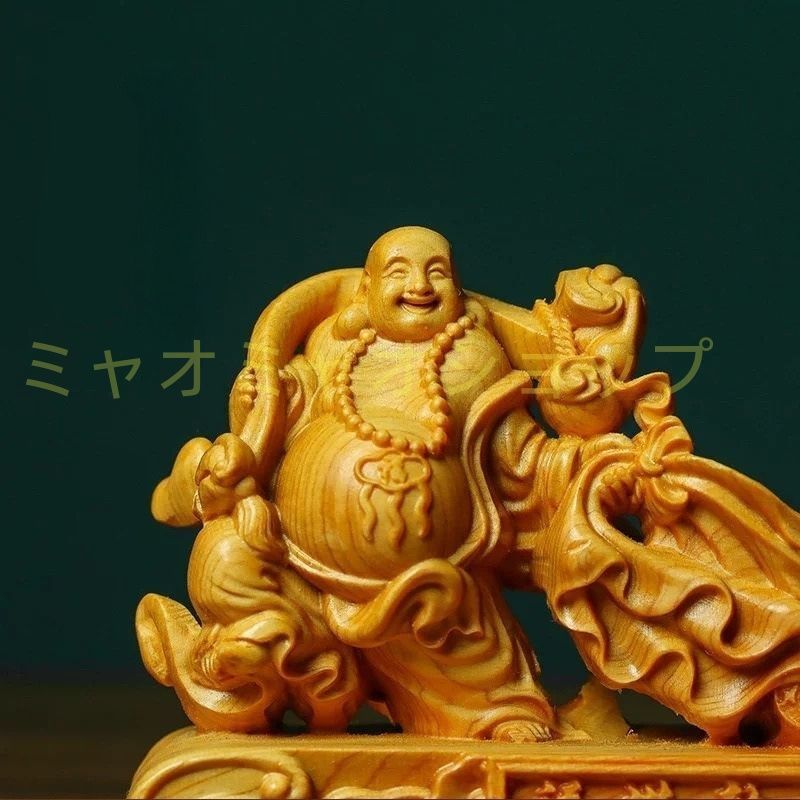 天然木　布袋様　縁起物　大型 天然木 布袋様 縁起物 大型 - メルカリ