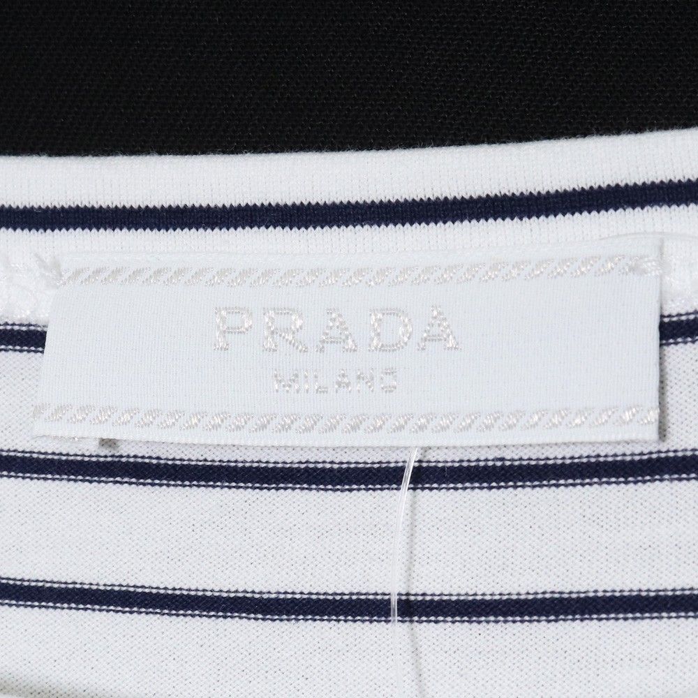 PRADA オーバーサイズストライプコットンTシャツ XSサイズ