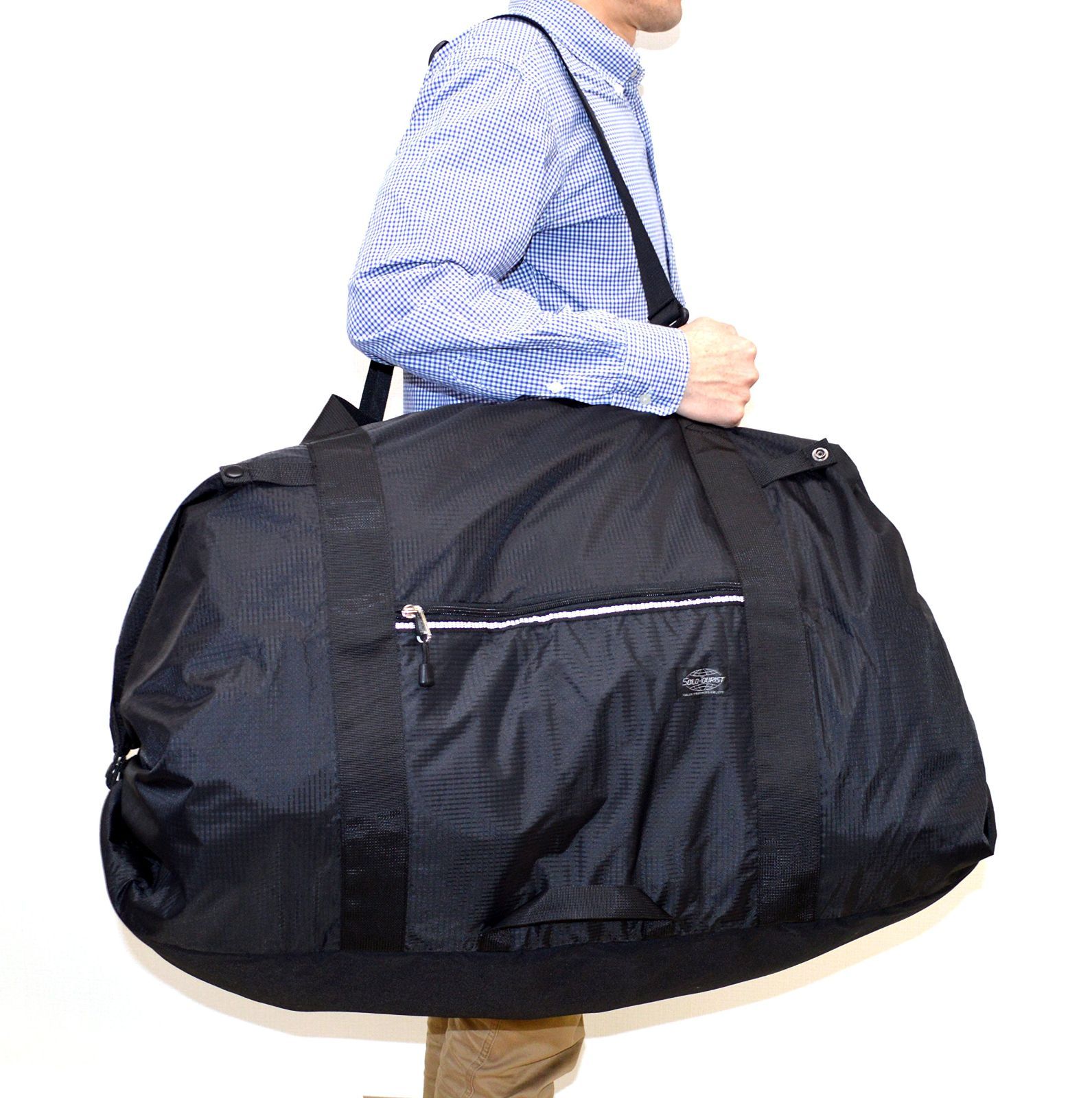 【本物保障】 数量 ソロ ツーリスト 大型ボストンバッグ 大容量 特大 スタイリストバッグ 軽量 持ち運びに便利 コンパクトにたためる キャンプ アウトドア 荷物をまとめる 補助ハンドル付き ビッグバッグ123 123リットル 54 cm 0.8kg