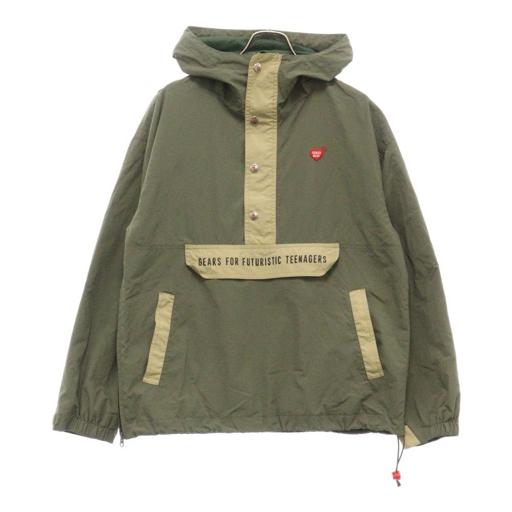 HUMAN MADE (ヒューマンメイド) 23SS ANORAK PARKA アノラックパーカージャケット HM25JK012 オリーブ - メルカリ