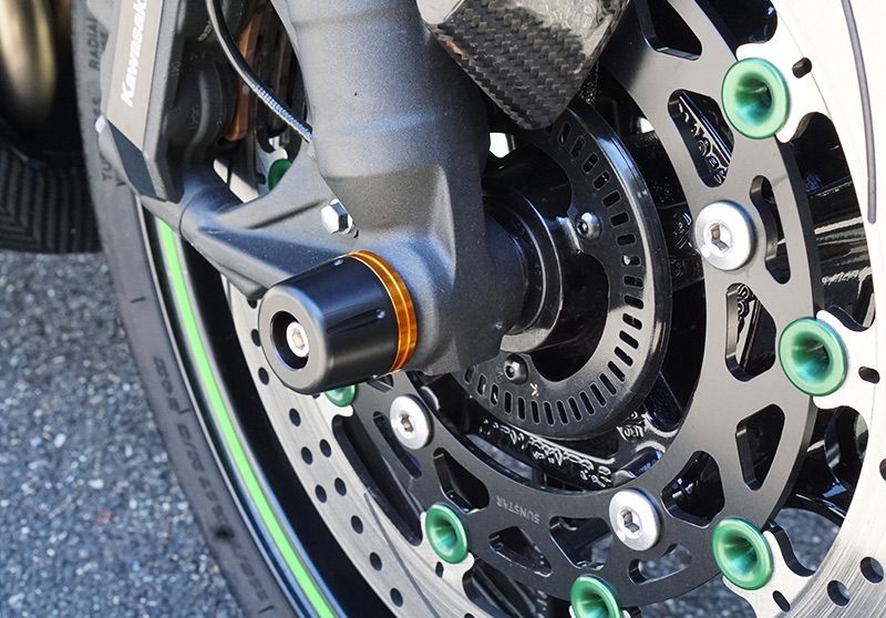 NINJA ZX-25R ZX-4R フロント アクスルスライダー 金 SNIPER