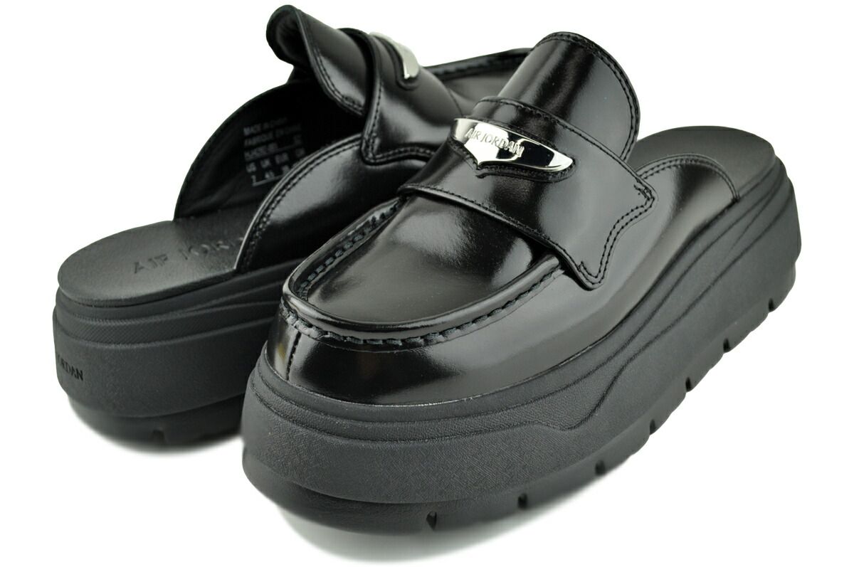 ナイキ ウィメンズ エアジョーダン ミュール ブラック メタリックシルバー NIKE WMNS AIR JORDAN MULE blk metallic silver hj 4292-001 靴 シューズ サンダル ローファー レディース