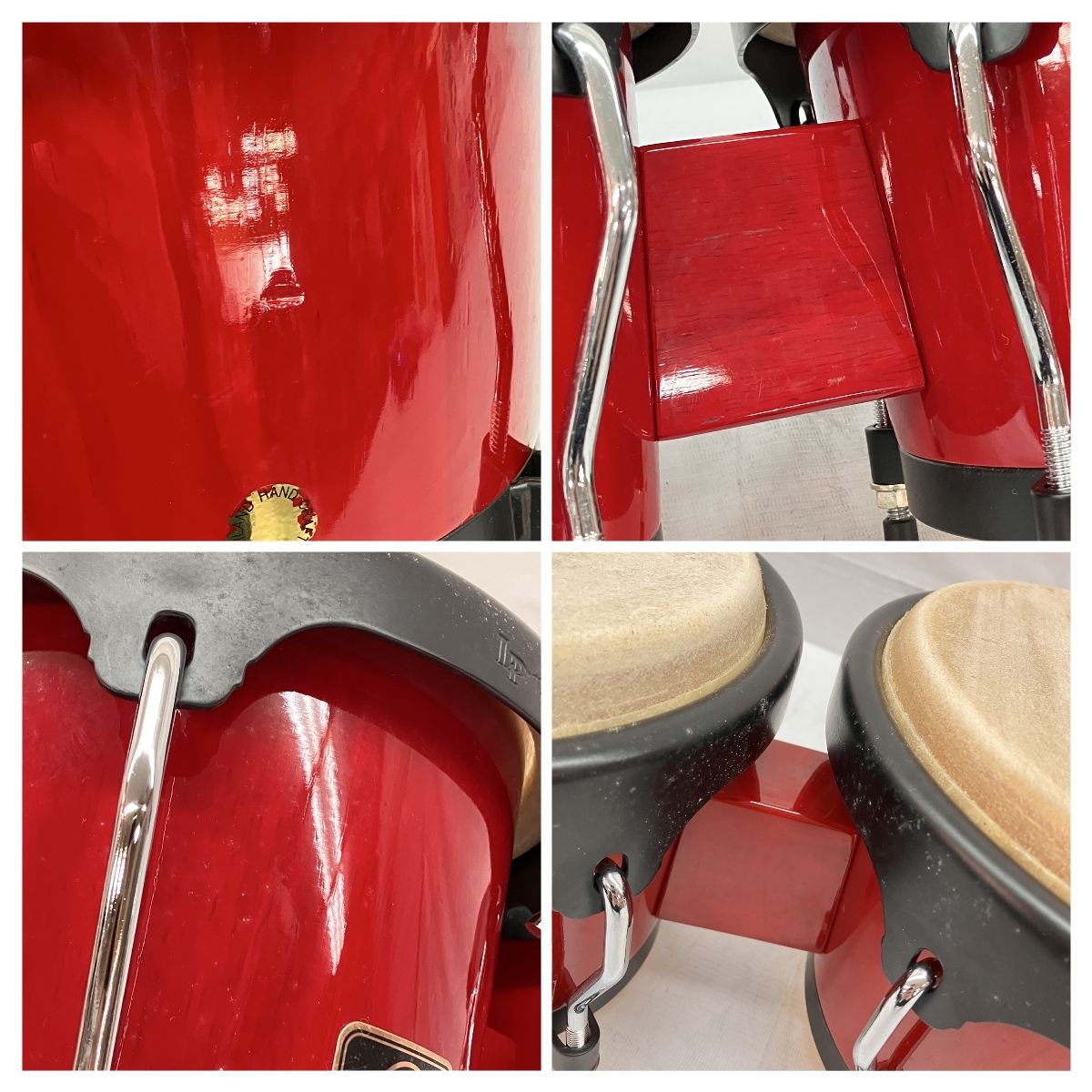LP Aspire ボンゴ レッド 打楽器 ソフトケース パーカッション