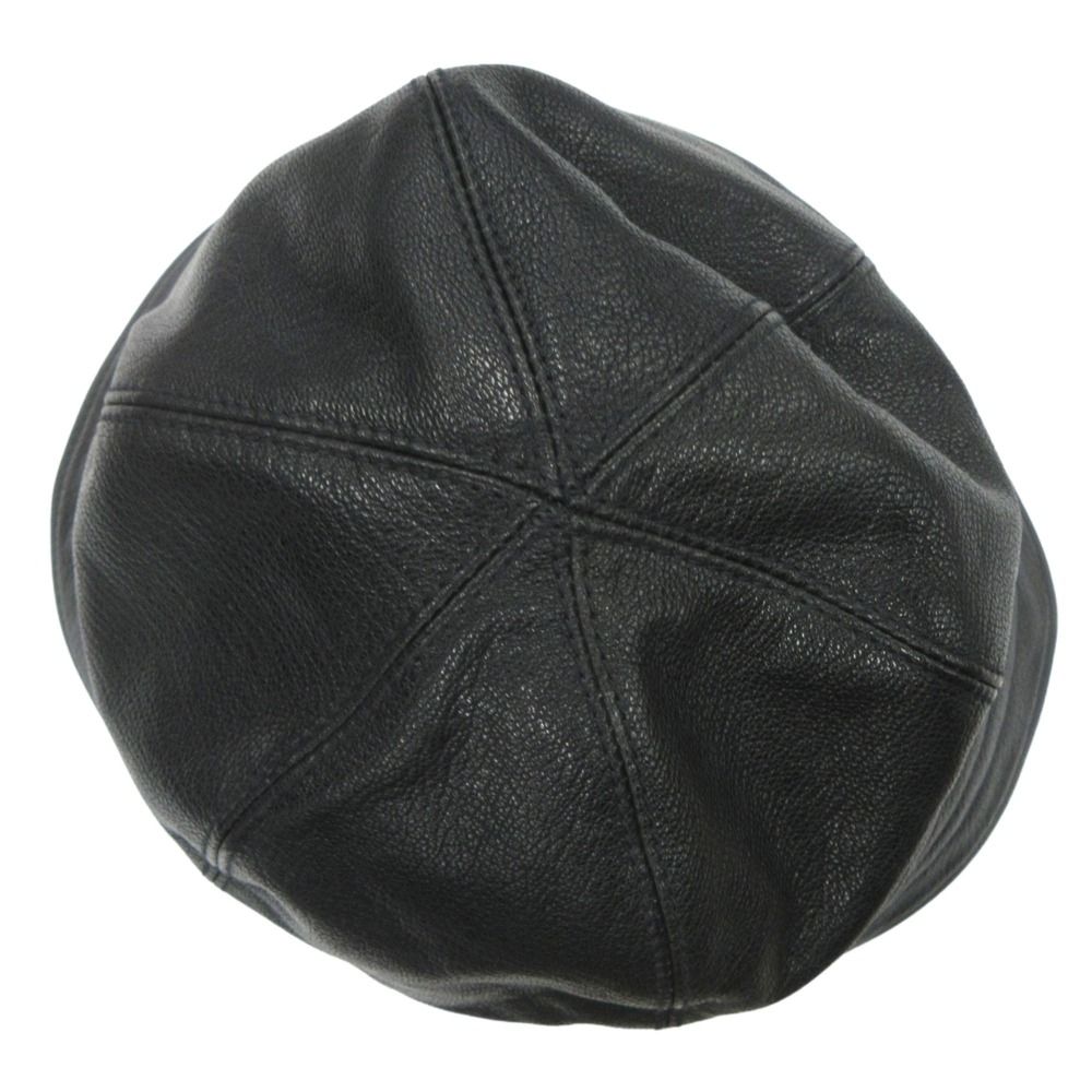 限界価格⭐︎【激レア】CCU セーラーハット ゴートレザー ブラック 美品 CCU シーシーユー SAILOR HAT セーラーハット レザー