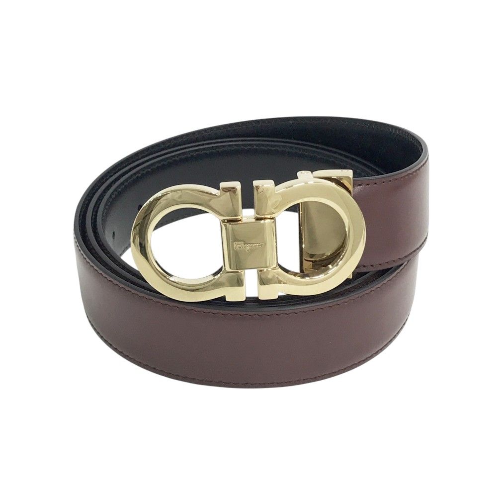 Salvatore Ferragamo サルヴァトーレ フェラガモ ガンチーニ ベルト ブラウン系 240101429006
