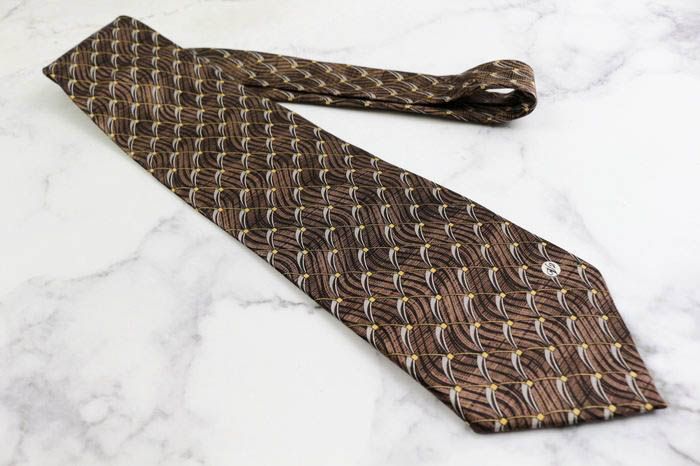 かん ネクタイ ブランド ヴェルサーチェ 青 メドゥーサ柄/VERSACE