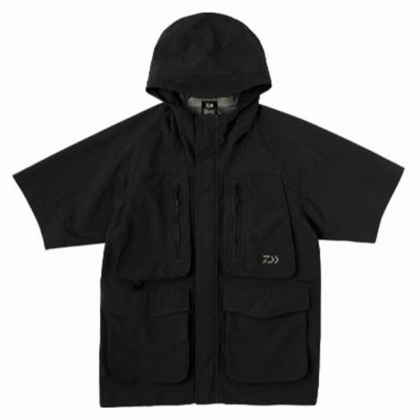 ストリームショートスリーブレインジャケット DR 2724J ブラック Ｍ