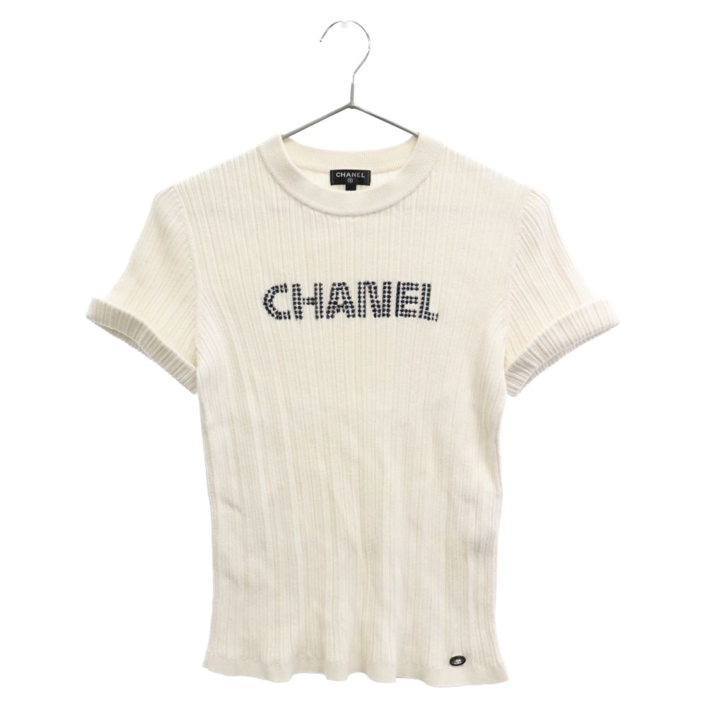 CHANEL (シャネル) ココボタン P70 コットン 半袖ニットTシャツ