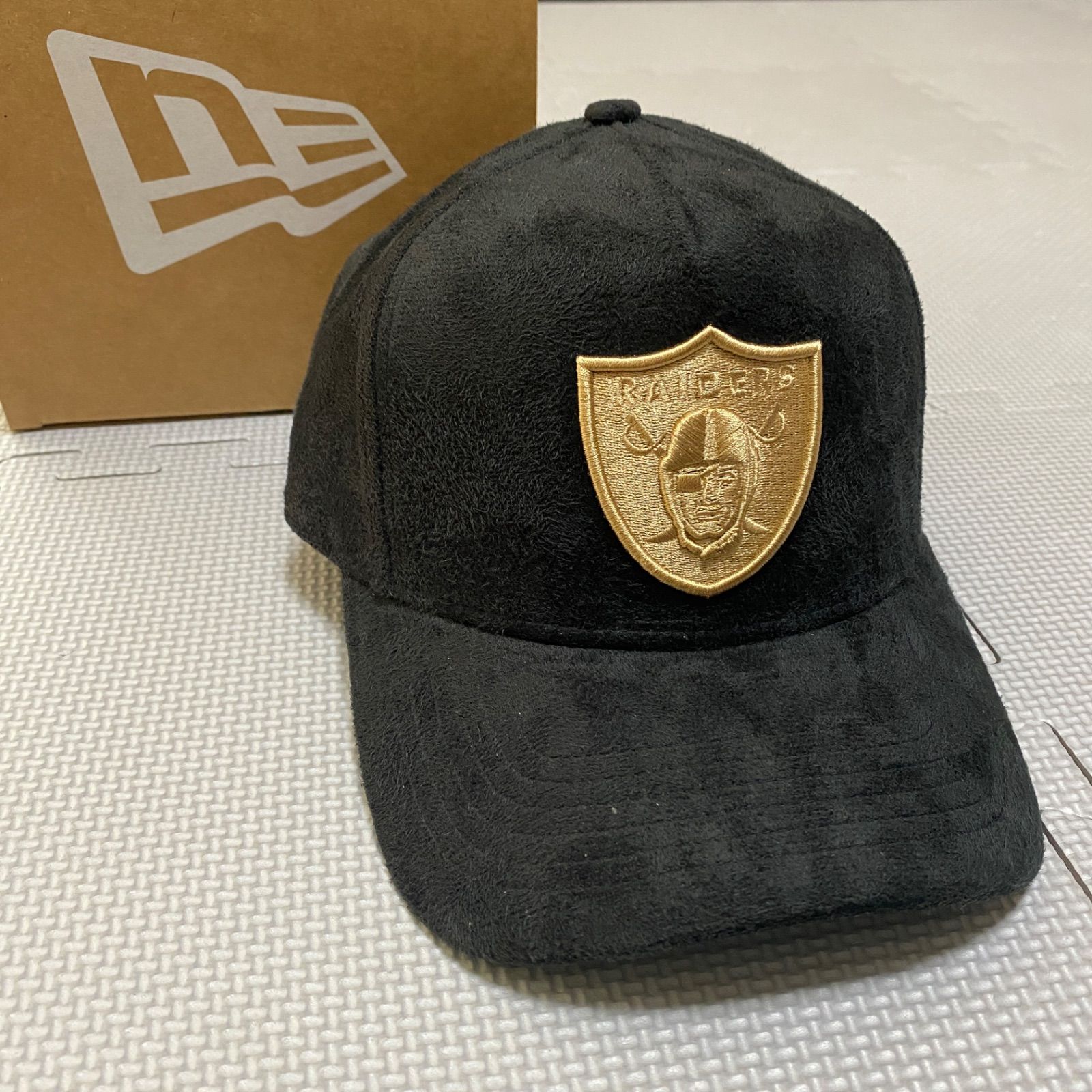 海外限定　NEWERA  ラスベガス　レイダース　キャップ　スウェード　ブラック