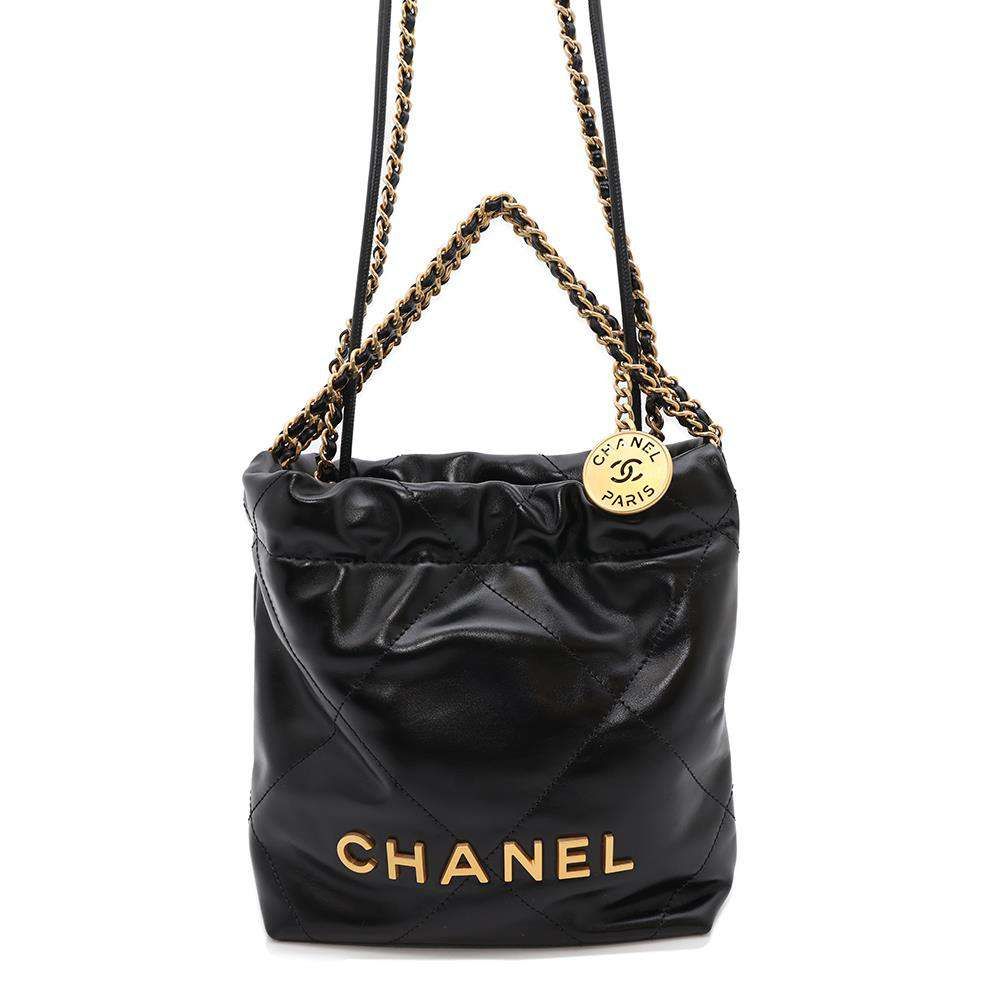 シャネル ハンドバッグ CHANEL 22 ミニ ココマーク シャイニー