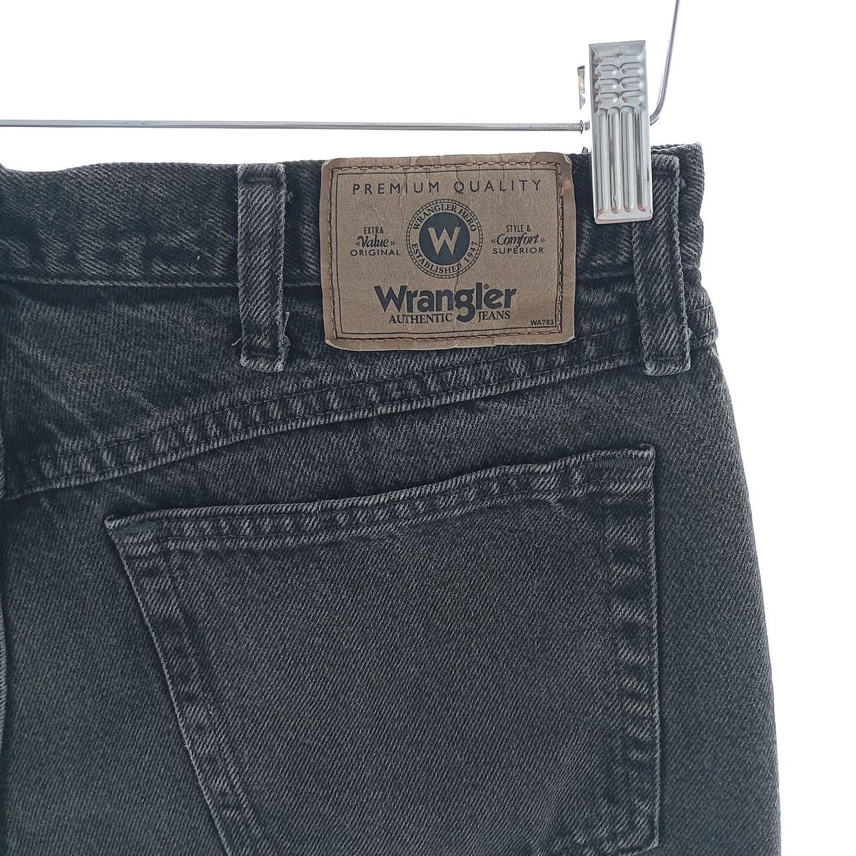 古着 00年代 ラングラー Wrangler RELAXED FIT ブラックデニム 