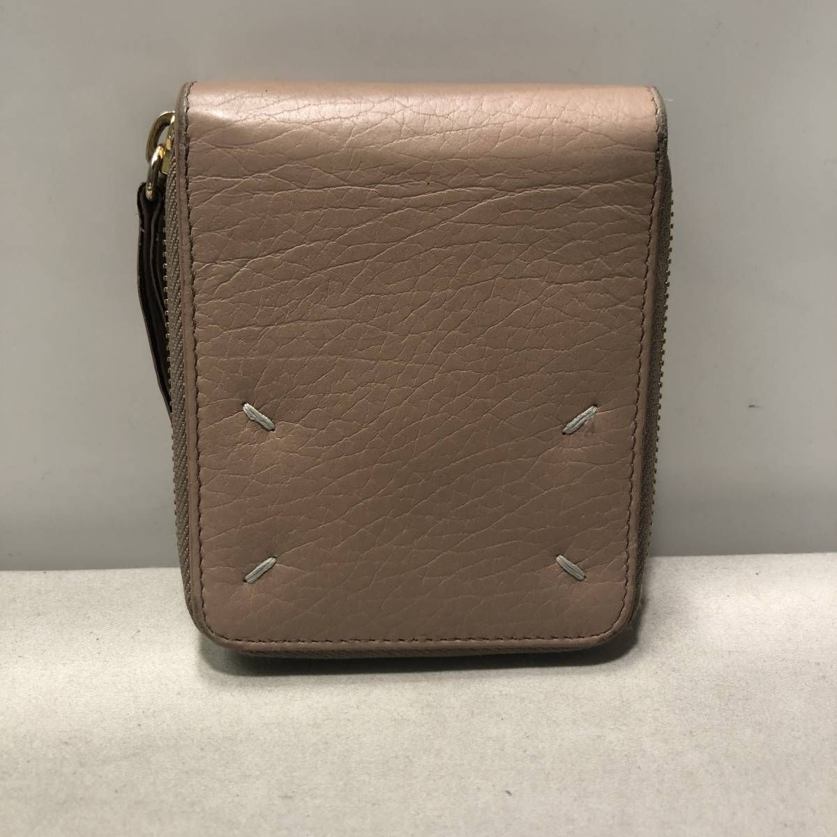 20SS MAISON MARGIELA 11 ラウンドジップウォレット ベージュ 四