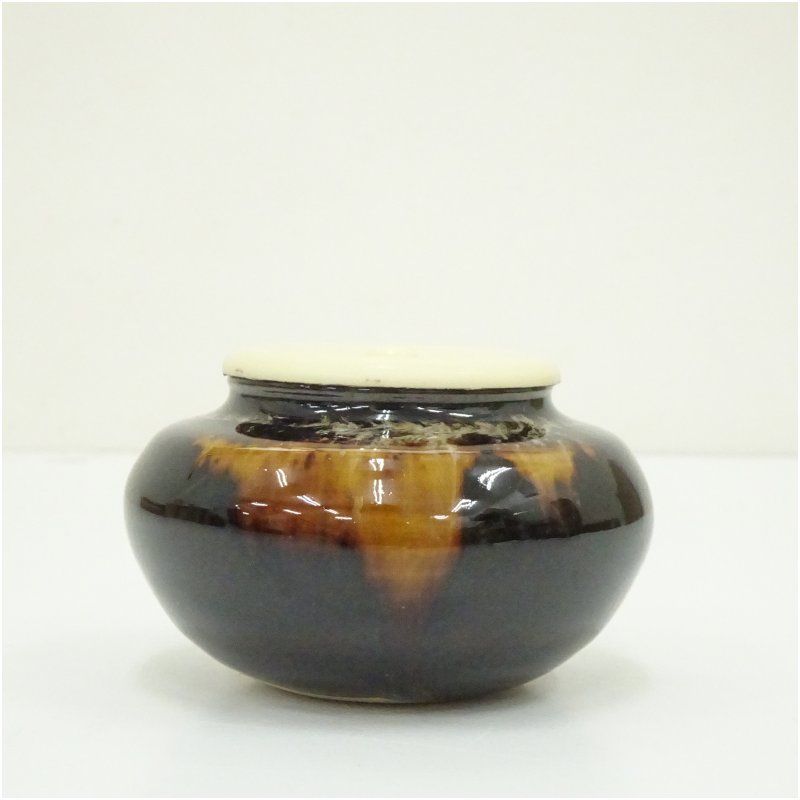 定一造　大海茶入　共箱 京焼 桶谷定一造 大海茶入（共箱） 茶入れ 茶道 茶道具 おしゃれ