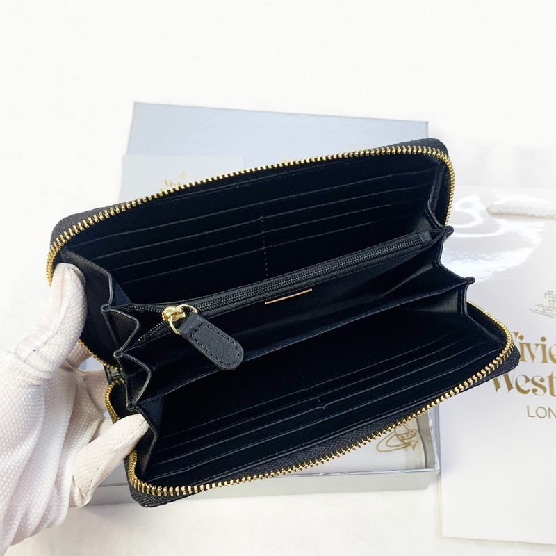 【新品】ヴィヴィアンウエストウッド 長財布 ブラック 55VV361 新品 Vivienne Westwood 長財布 ヴィヴィアンウエストウッド