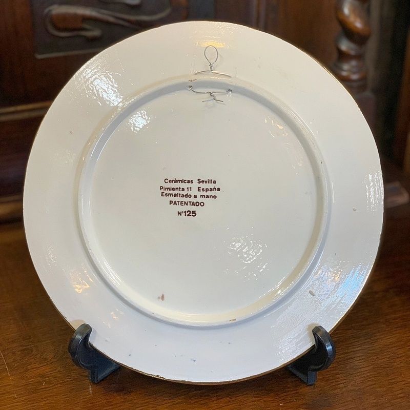 スペイン骨董 アンティーク 絵皿