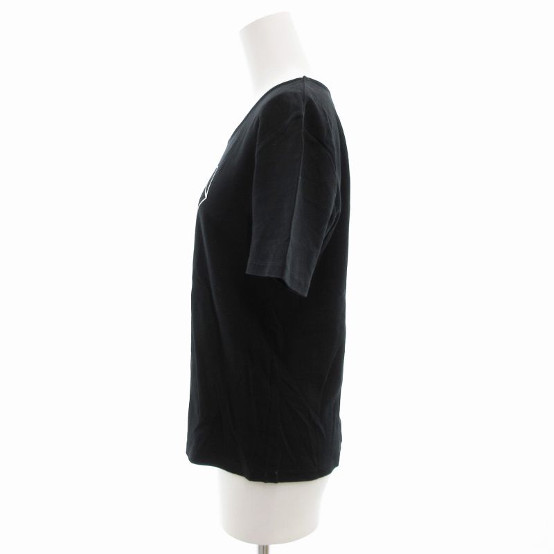 HIROKO KOSHINO◆半袖シャツ/38/コットン/BLK/無地 Hiroko Koshino 半袖Tシャツ 黒 38 - メルカリ