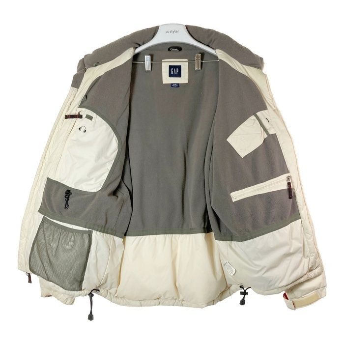 GAP】フード付き ミッドダウンジャケット XS アイボリー GAP（ギャップ