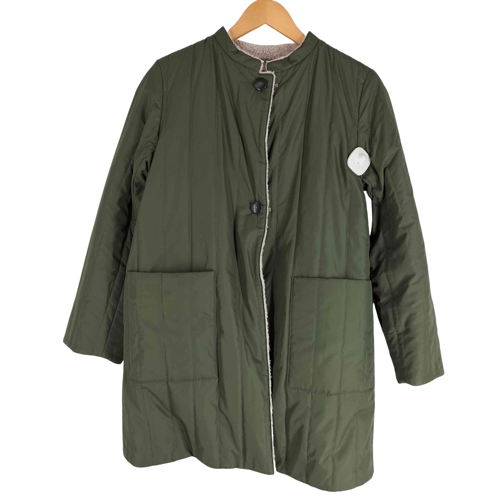 ヒューマンウーマン HUMAN WOMAN 18AW モコファーリバーシブルコート 