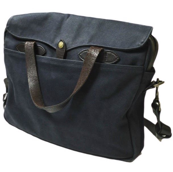 FILSON フィルソン アメリカ製 RUGGED TWILL ORIGINAL BRIEFCASE ラギッドツイル オリジナルブリーフケース  11070256 NAVY/BROWN 2WAY ショルダーバッグ カバン g19236 - メルカリ