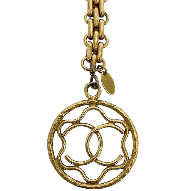 美品　シャネル　ココマーク　カメリア　No.5 ゴールド　キーホルダー 美品 シャネル ココマーク カメリア No.5 ゴールド キーホルダー