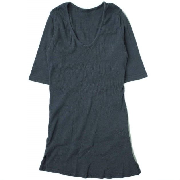 ADAM ET ROPE アダムエロペ 日本製 VネックテレコTシャツ