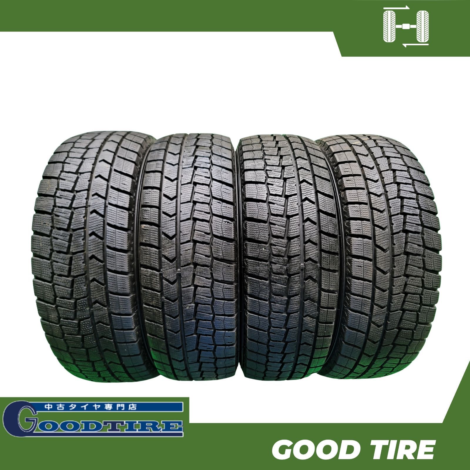 185 60R15 ダンロップ WINTERMAXX WM02 4本 製 冬用 8.5分山 タイヤ スタッドレスタイヤ アクア フィット ノート 6950