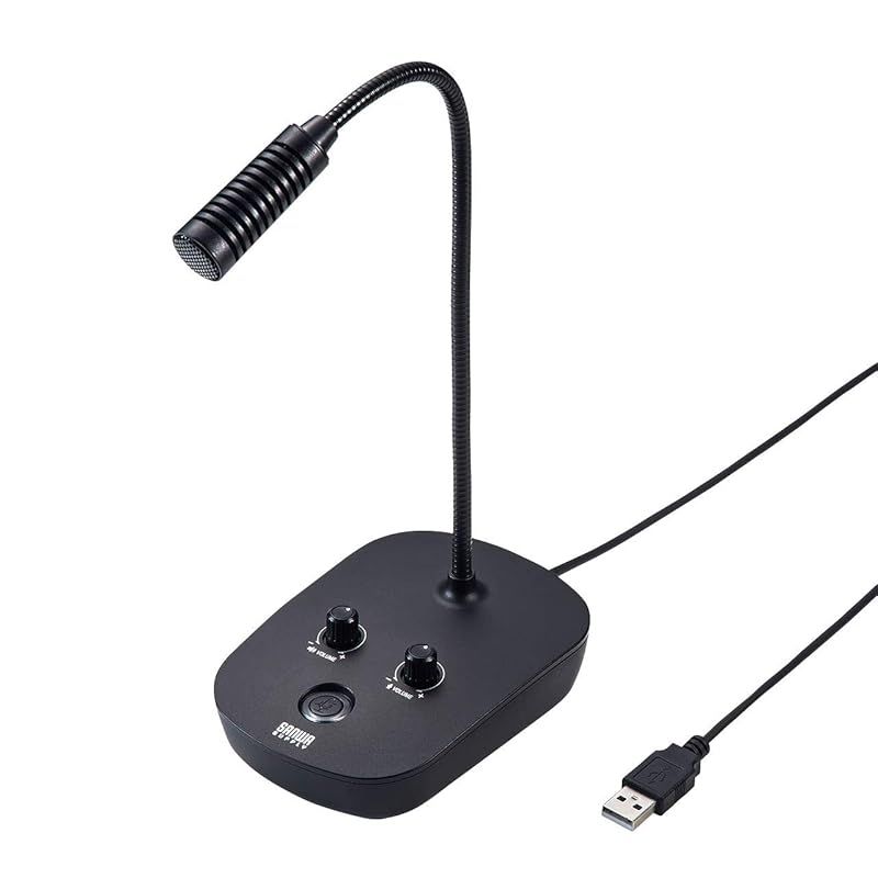 【新着商品】サンワサプライ USBスピーカーフォン スタンドマイク型 フレキシブルアーム 有線USB接続 Skype・Zoom・Teams対応 MM-MC37