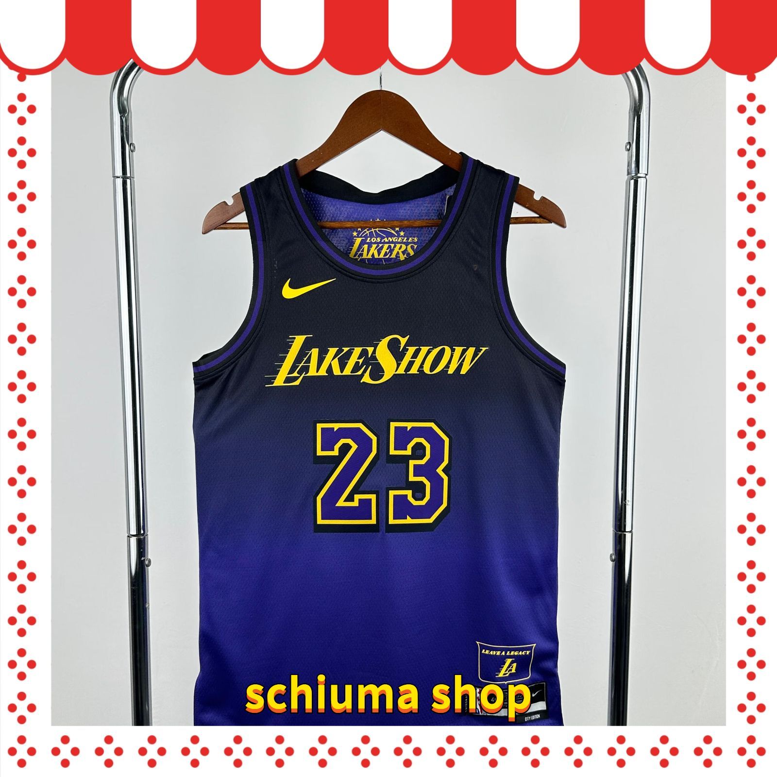 【新品未使用】NBA レイカーズ ユニフォーム レブロン ＸＬ 23 NBA ロサンゼルス・レイカーズ レブロン・ジェームズ 23番