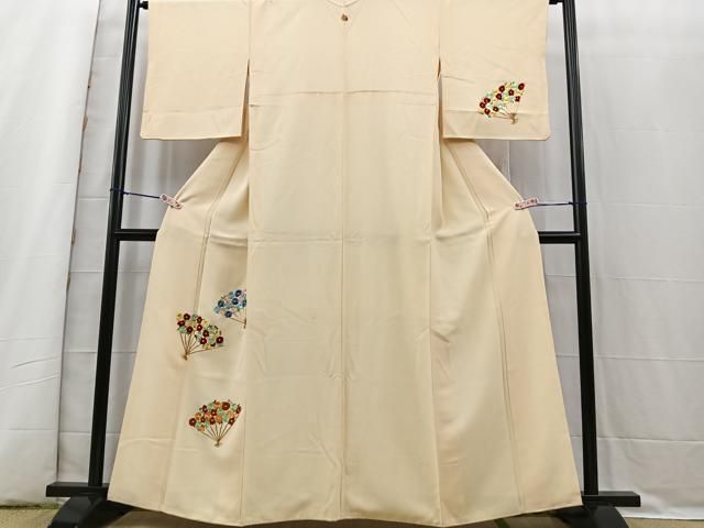平和屋着物＊夏物　色無地　縦絽　芝紋紗　洒落柿色　正絹　逸品　未使用　AABA6487jd