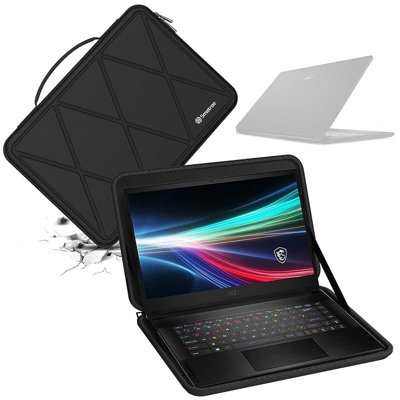 Smatree ハードEVA保護スリーブケース 15.6インチ MSI Alpha 15/Creator 15 OLED 、MSI Cyborg 15/Stealth 15M/Stealth 15/Delta 15 AMD Advantage Editio 1