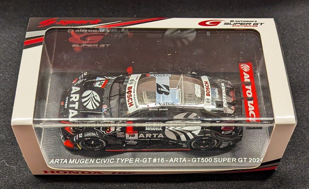 Spark model 1/43 ARTA MUGEN CIVIC TYPE R-GT No.16 ARTA GT500 高品質