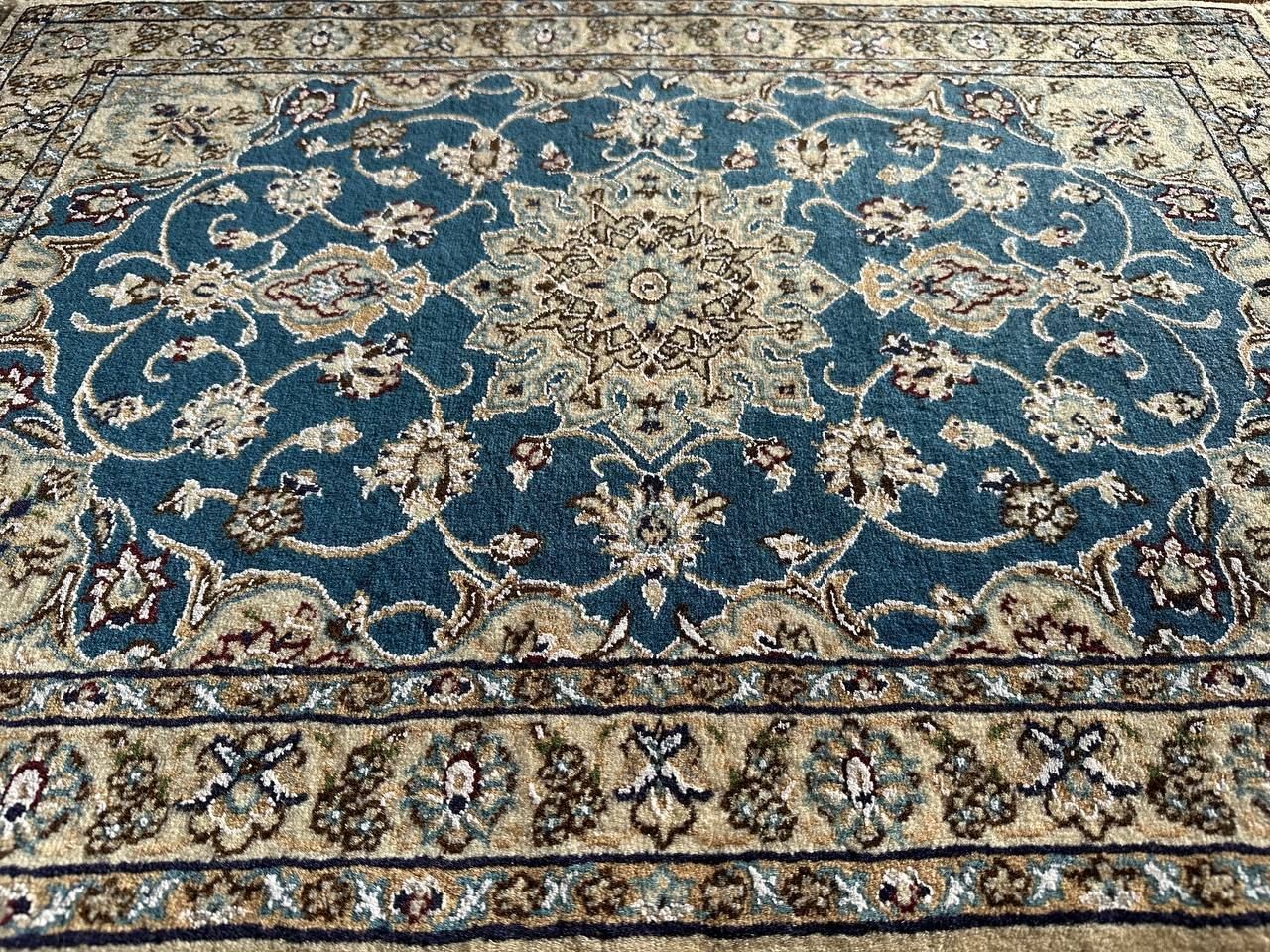 93×66】イラン直輸入☆ナイン産ペルシャ絨毯・カーペット・ラグ