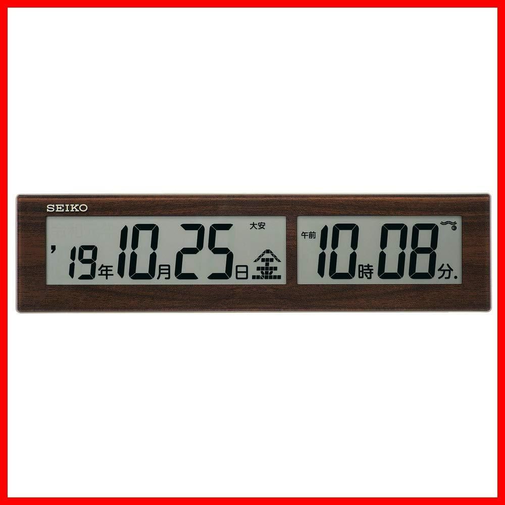 SEIKO セイコー 電波時計 置き時計 掛け時計 カレンダー SQ421B SQ421B
