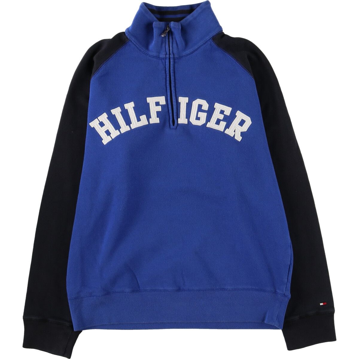古着 トミーヒルフィガー TOMMY HILFIGER ハーフジップスウェットシャツ トレーナー メンズL/eaa436084