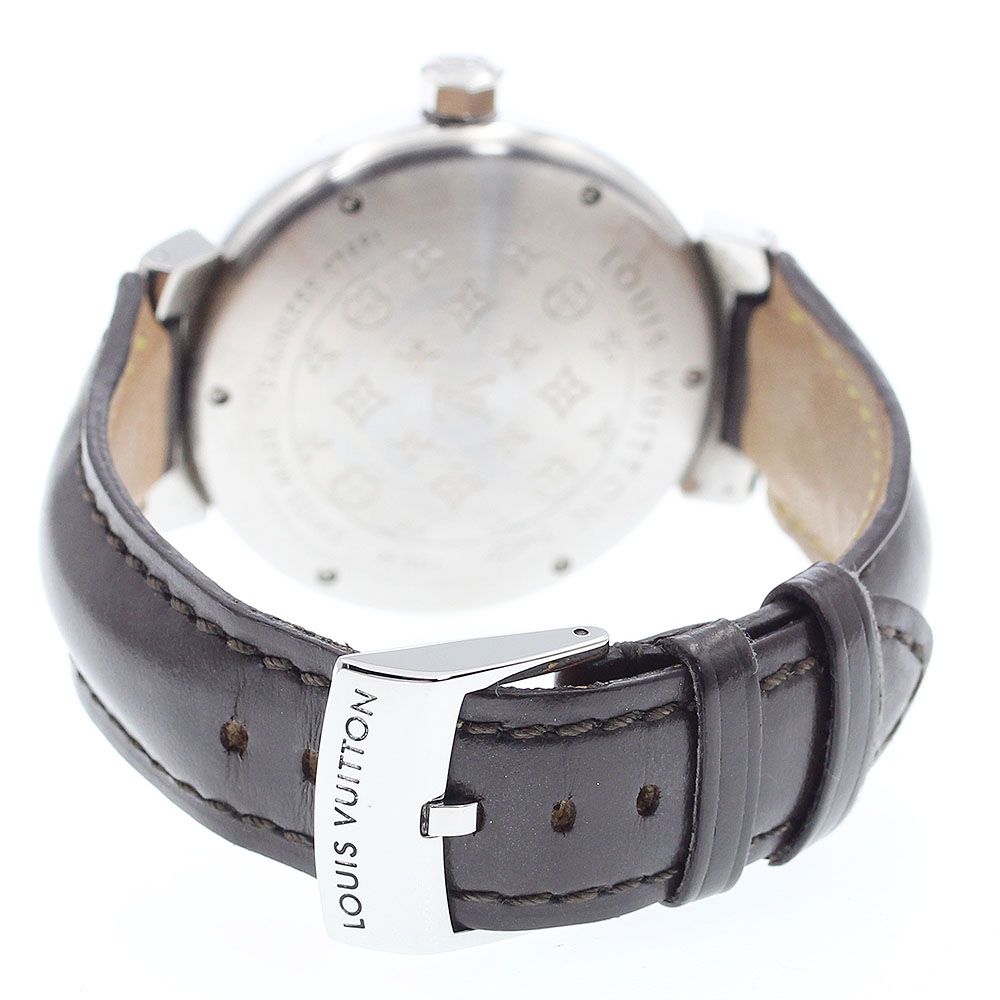  ルイ ヴィトン LOUIS VUITTON Q 1111 タンブール デイト クォーツ メンズ _911221 腕時計(クォーツ) 腕時計(アナログ)