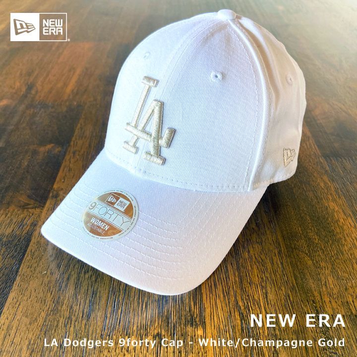 New Era★LA ドジャーズ 9Forty Cap ホワイト×ゴールド 海外限定モデル