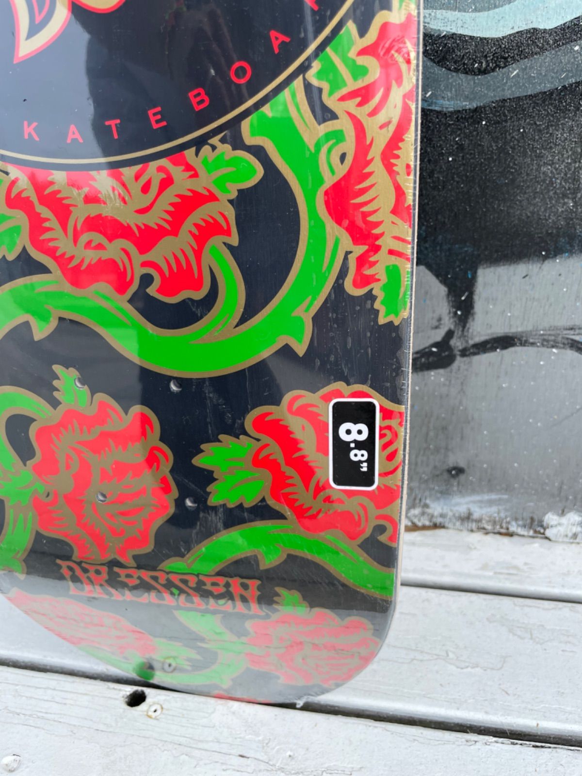 SANTA CRUZ サンタクルーズ スケボー デッキ 8.8 DRESSEN ROSES DOT VX